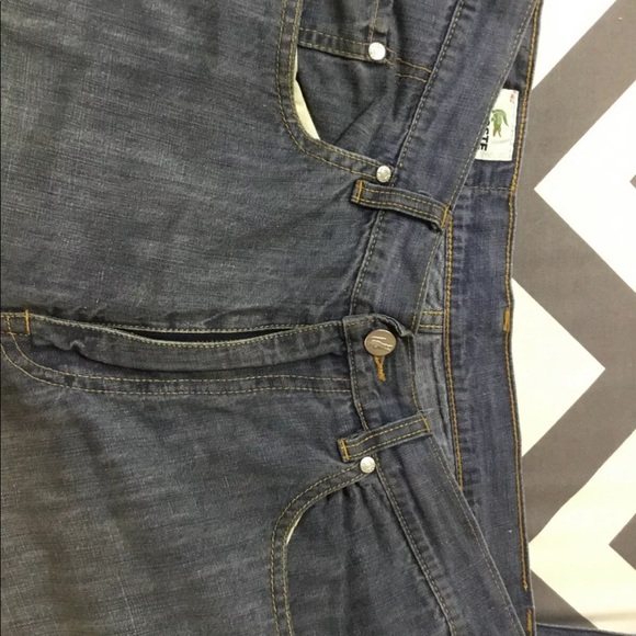 Lacoste Jeans Size 42 Mens Blue Denim 33x33 - Picture 3 of 7
